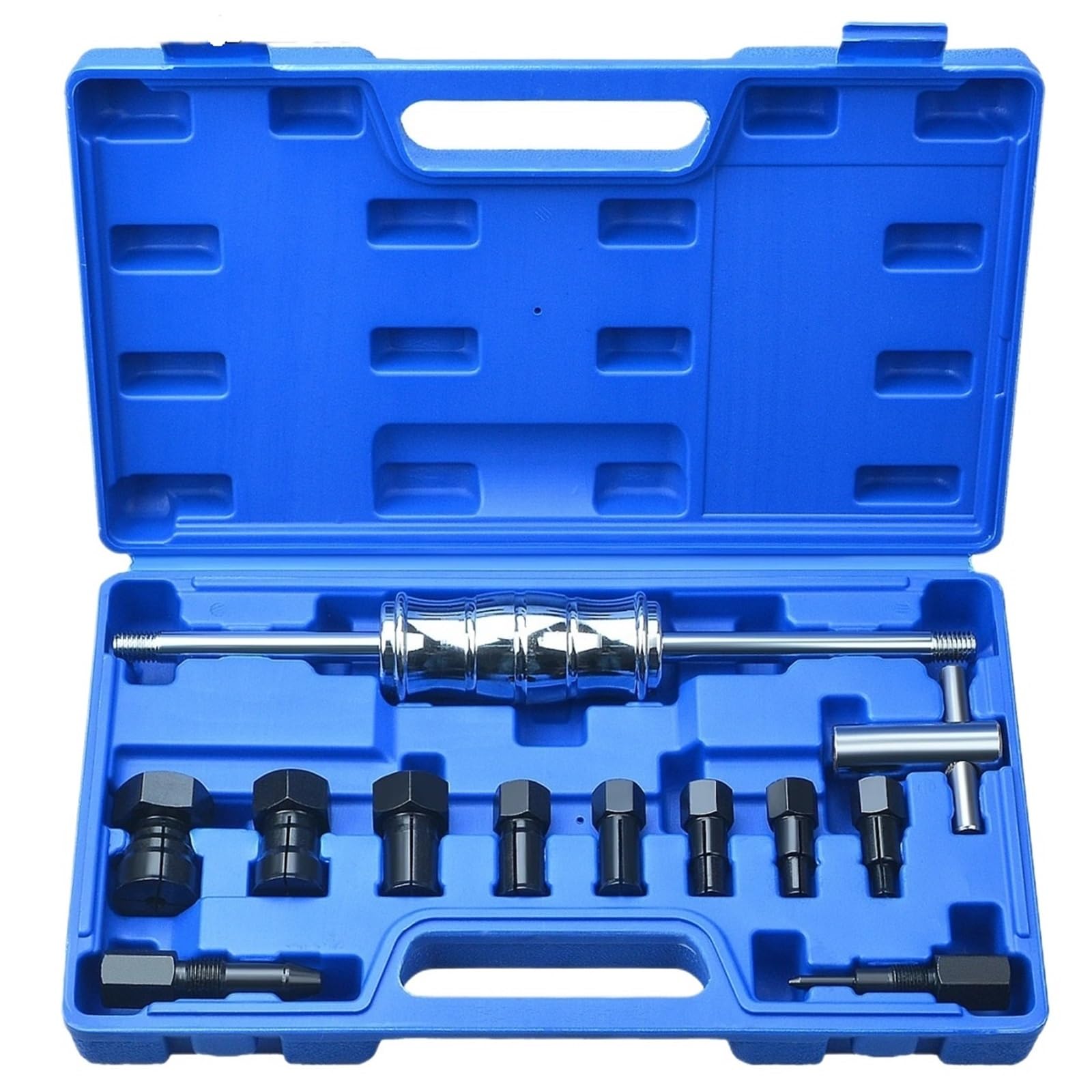 ASerZenith 12Pcs Internal Bearing Extractor Inner Blind Hole Kit Slide Hammer With 8-32Mm Collets Car Bearings Puller Remove Tool