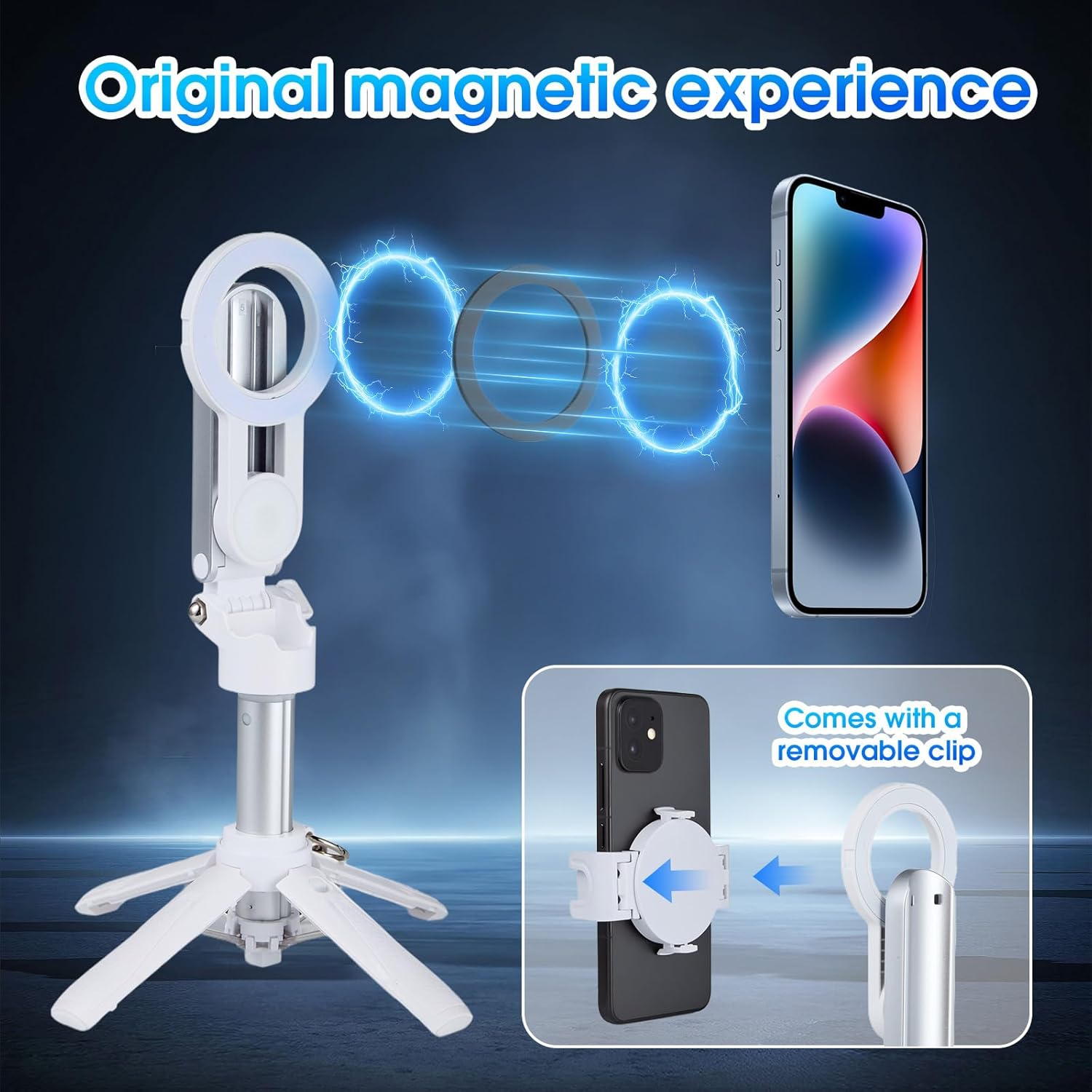 MQOUNY Selfie Stick & Retractable Charger