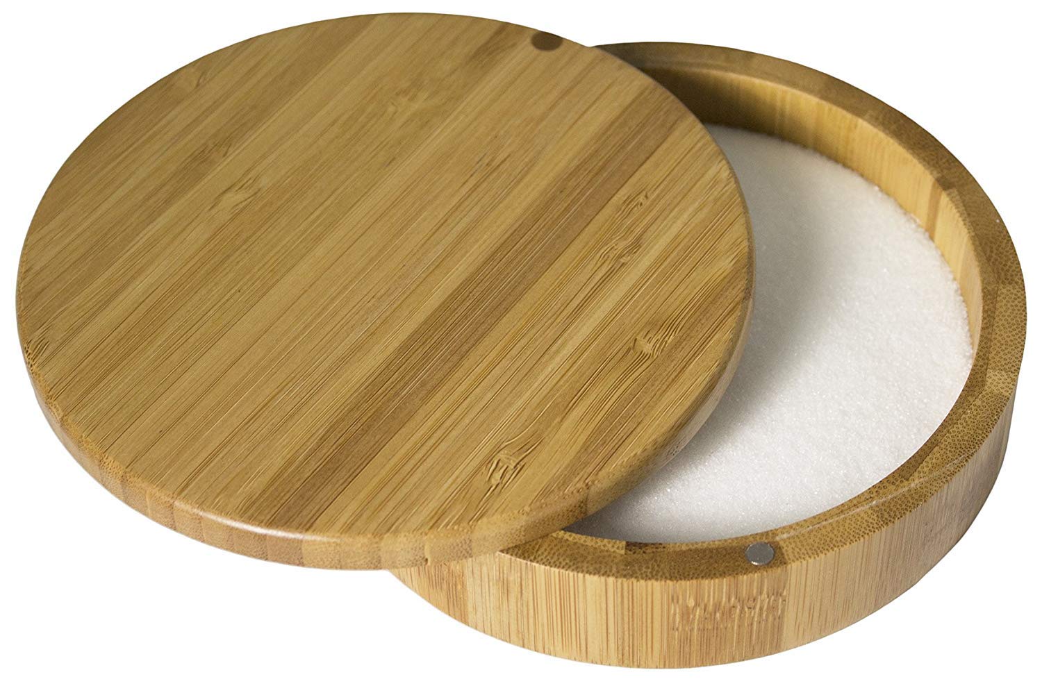 Wooden Salt Box Container - White Whale -8