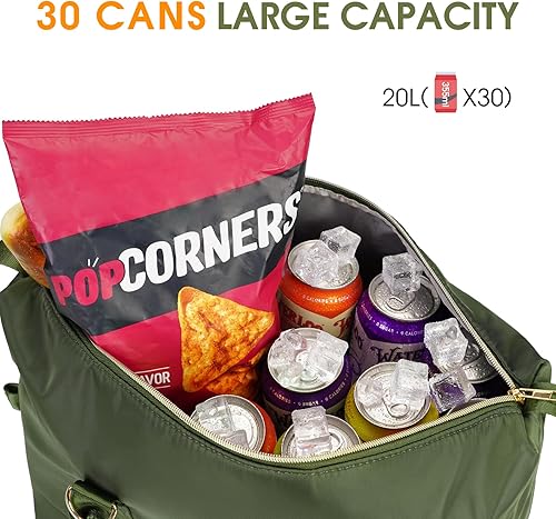 Vista 10 de Ceneda Large Cooler Bag 30/40 Can Insulated Soft Leakproof Tote Cooler Bag - Beach,Travel,Camping,Lunch for Women and Men