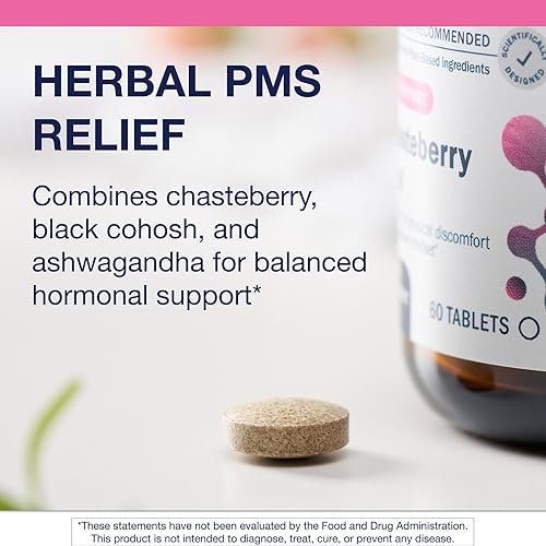 Miniatura 4 de Metagenics Chasteberry Plus - Salud hormonal y reproductiva con Chasteberry, Cohosh Negro y Ashwagandha - Apoya el equilibrio menstrual y