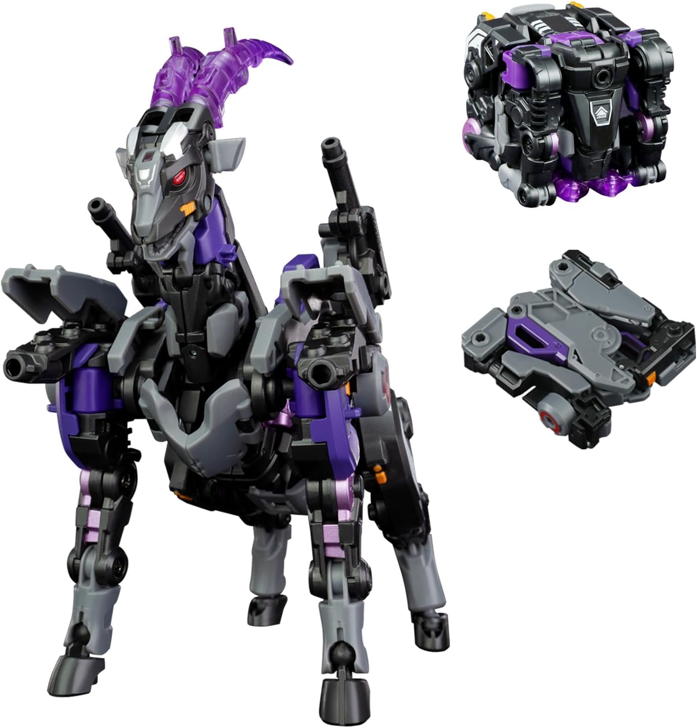 BEASTBOX BB-72 DIMMUBORGIR with Bonus Deformation Toys Action Figure, Converting Toys in Mecha and Cube, Perfect Birthday Party Gift for Teens and Adults