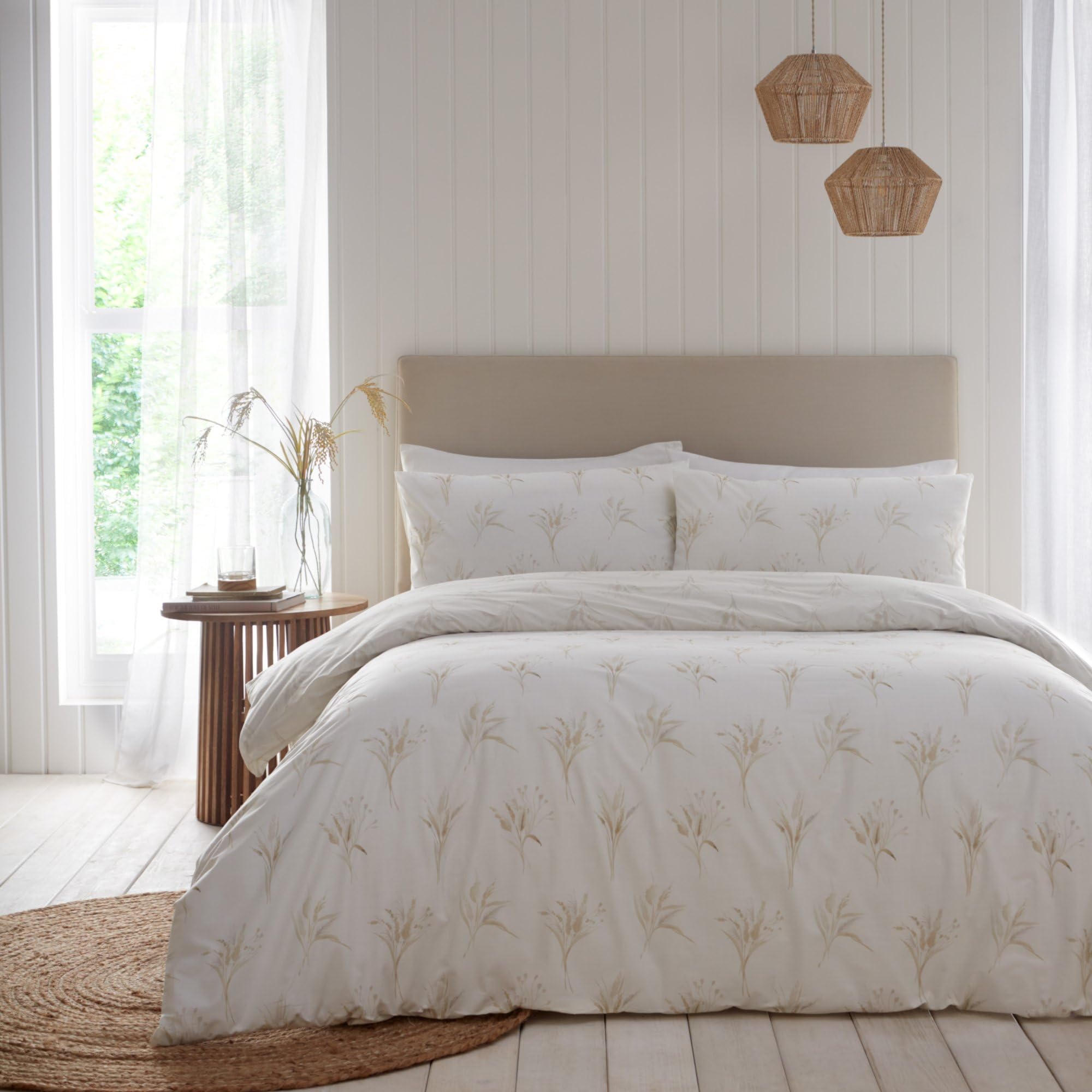 Drift Home - Harmony - Eco-Friendly Duvet Cover Set - King Bed Size in Natural