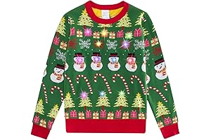 LED Light Up Kids Christmas Sweaters