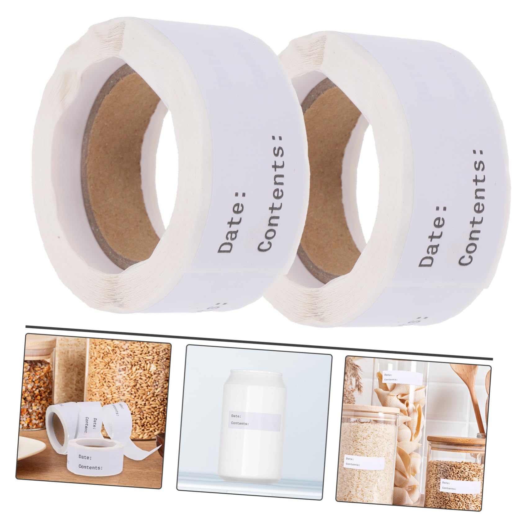 Temporary Container Label Ingredients Labels Stickers MAGICLULU Removable Food Storage Stickers ...