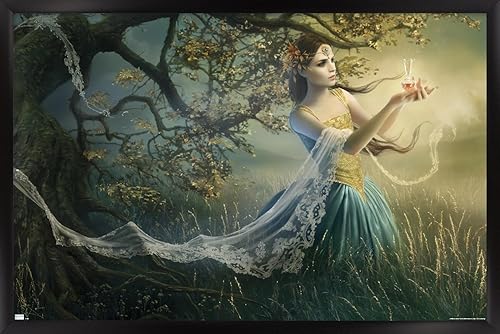 Miniatura 1 de Trends International Melanie Delon - Póster de pared de rapto, 22.37 x 34.00 pulgadas, versión enmarcada en negro