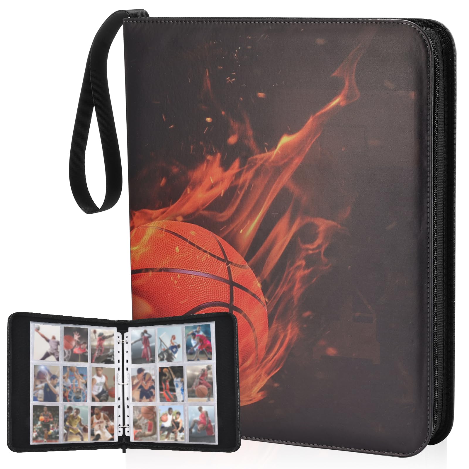 Basketball Card Binder,2025-2026 Sports Trading Card with Sleeves Holder Album,810 Pockets Basketball Card Holder Sheets Display Storage Protectors