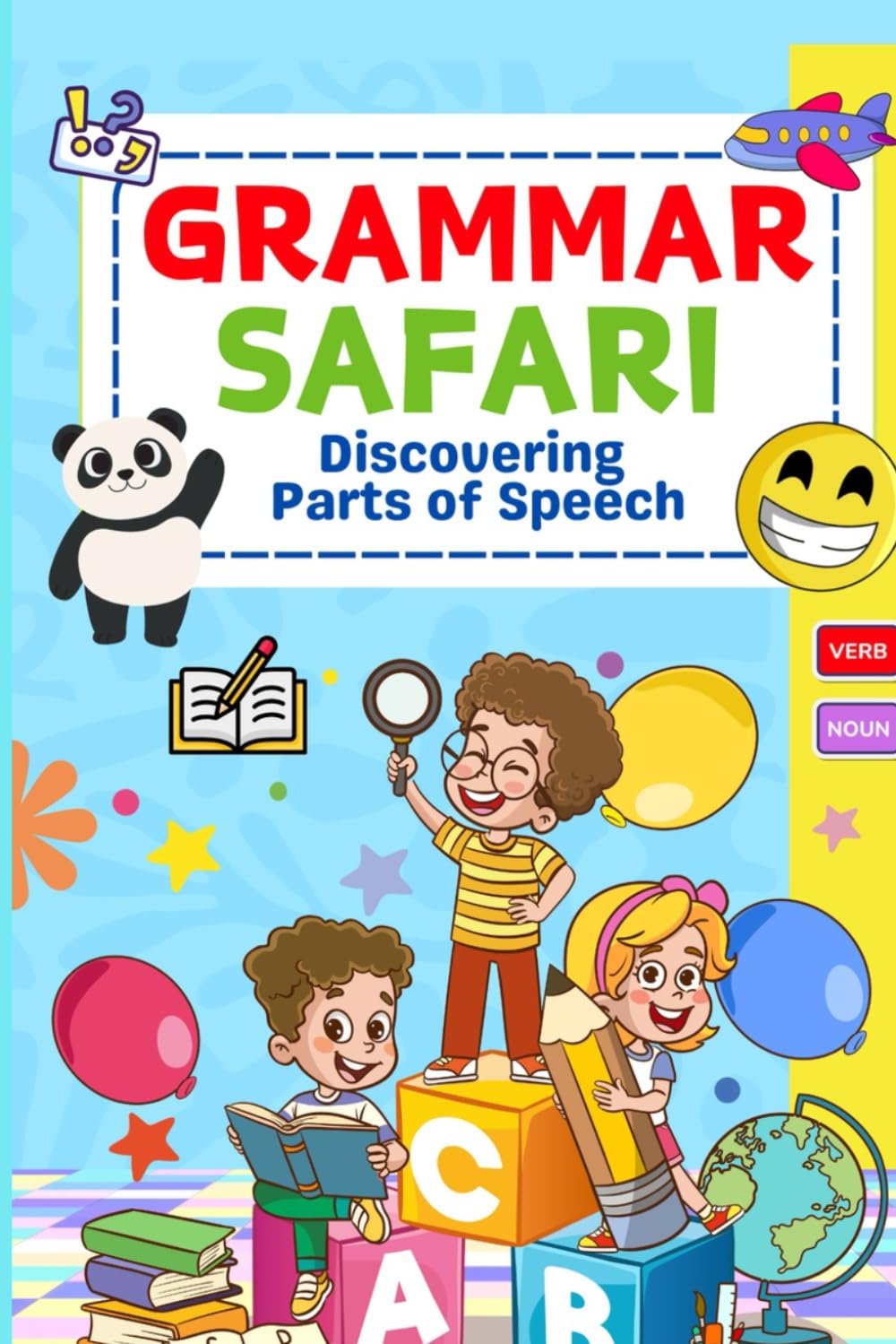 Grammar Book For Kids | English Learning Workbook | Noun, Verb, Pronoun Practice (Sakuya Coloring Series Books)