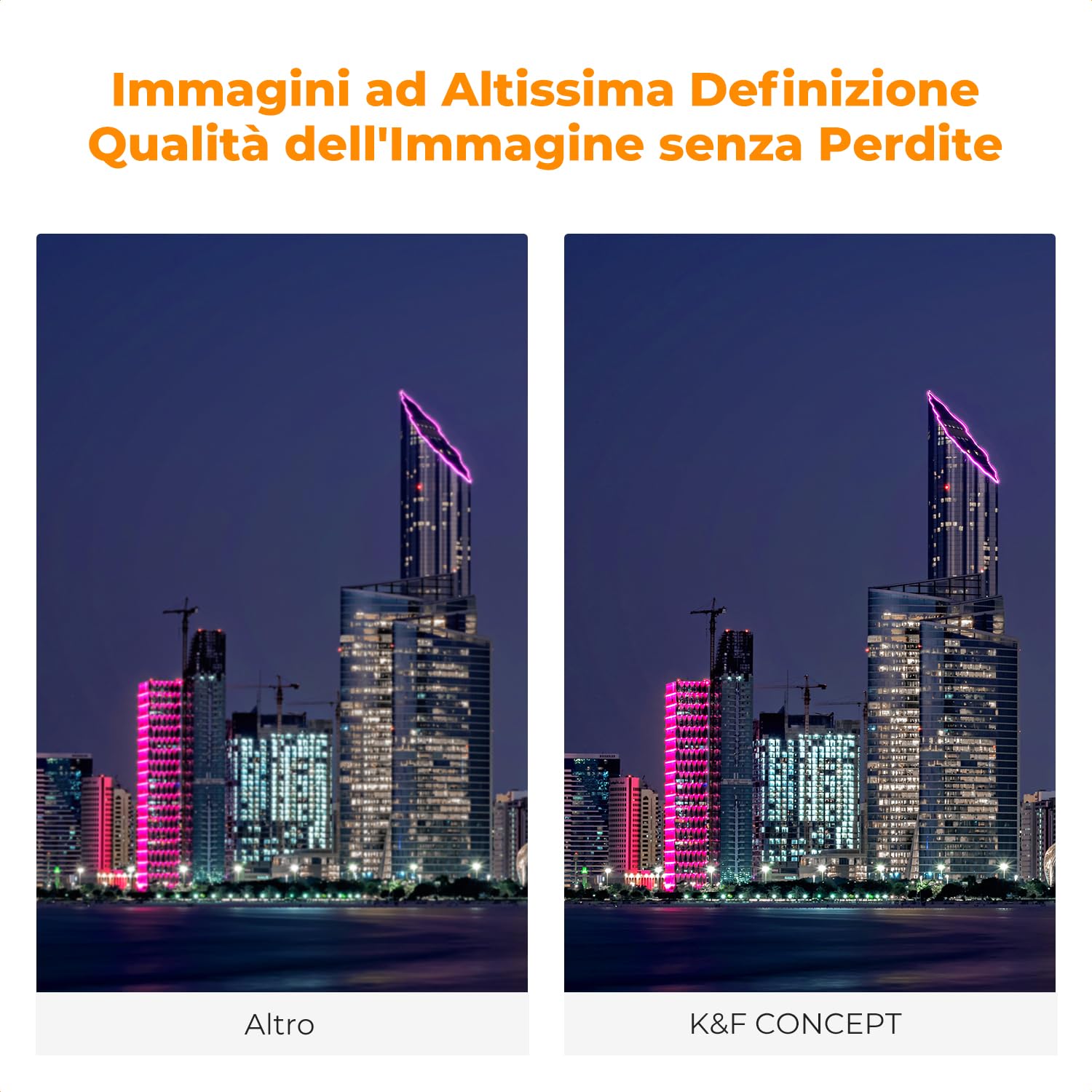 K&F CONCEPT Nano-Xcel 77mm Filtro Notturno Naturale Luce Notturna Anti-Inquinamento Luminoso, Filtro per Scatti Notturni Astrofotografia con Rivestimento a 28 Strati