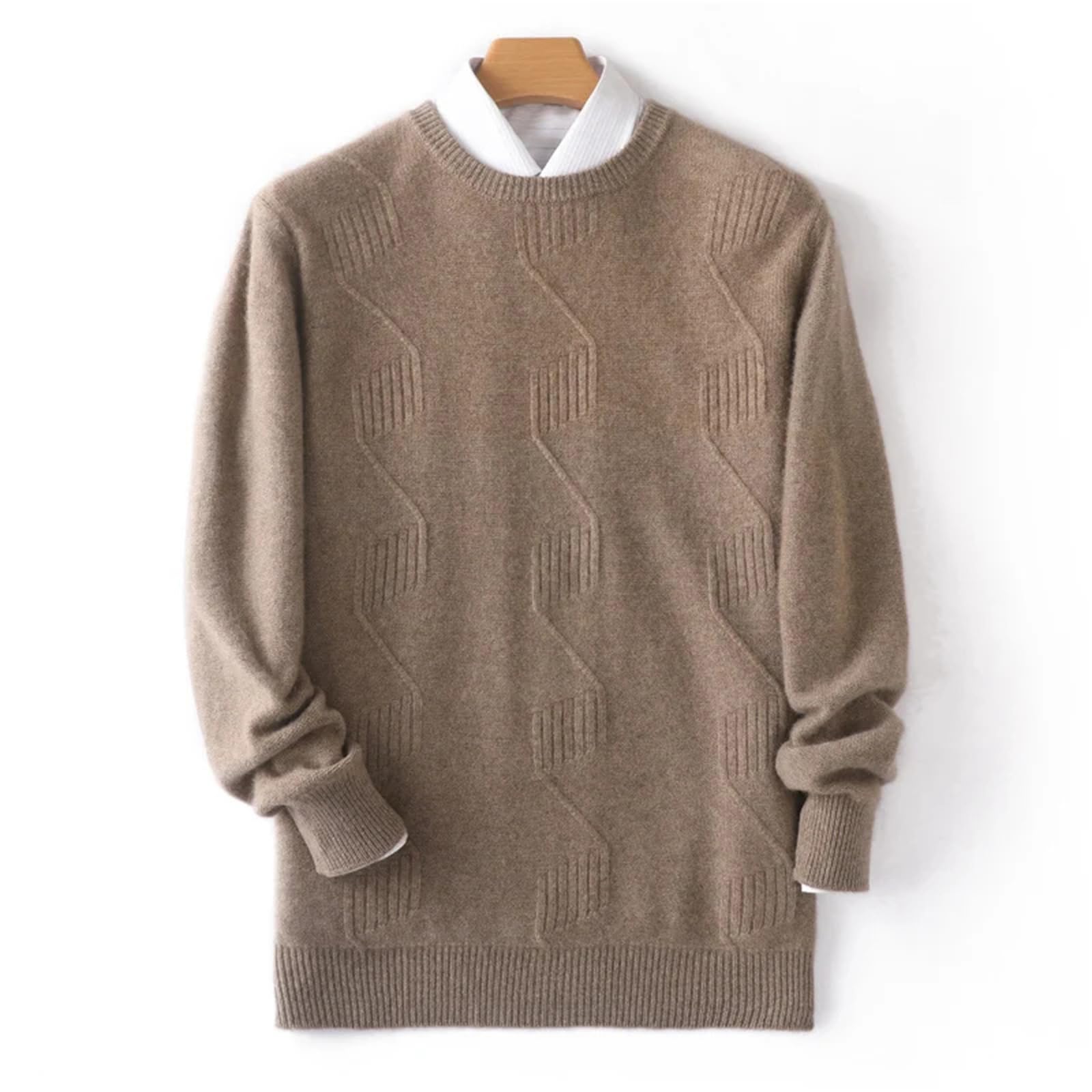 Inverno Uomini Maglione di Lana O-Collo Uomini Maglioni di Cashmere Knit Pullover per Uomo Maglieria Uomo Maglione