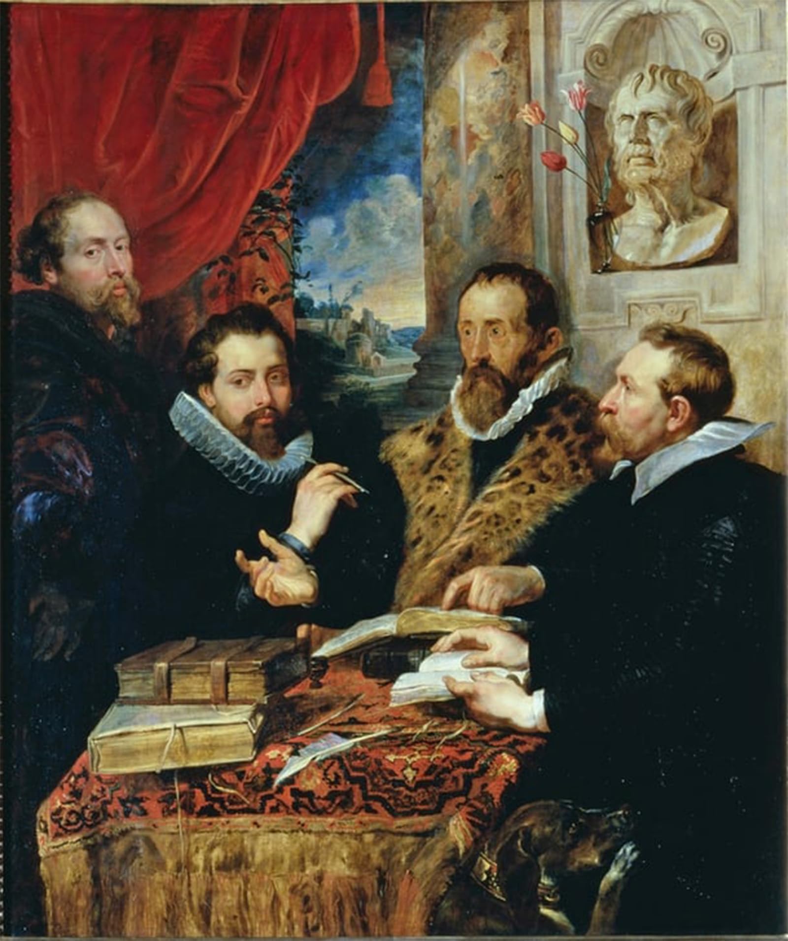 Pintura Murales Los cuatro filósofos de Rubens para Crear un Despacho Elegante y Clásico 5