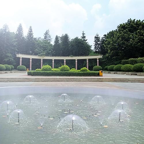 Miniatura 6 de Thaoya Boquilla de rociador de estanque de latón, fuente ajustable de fuegos artificiales de agua para estanque rociador, jardín y patio, cuadrada