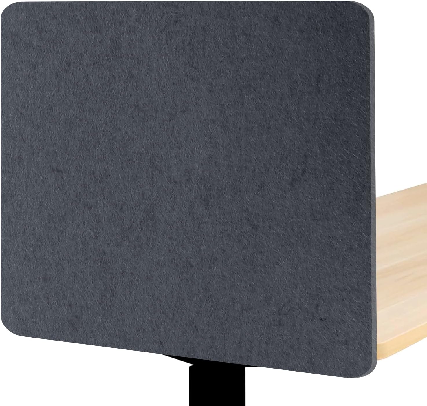 Desk Divider, Clamp On Felt Desk Privacy Panels, Acoustic Sound Absorbing Desk Partition for Office Desk, Reduce Distractions, Dark Gray, 2 Pack, 16 x 24 in
