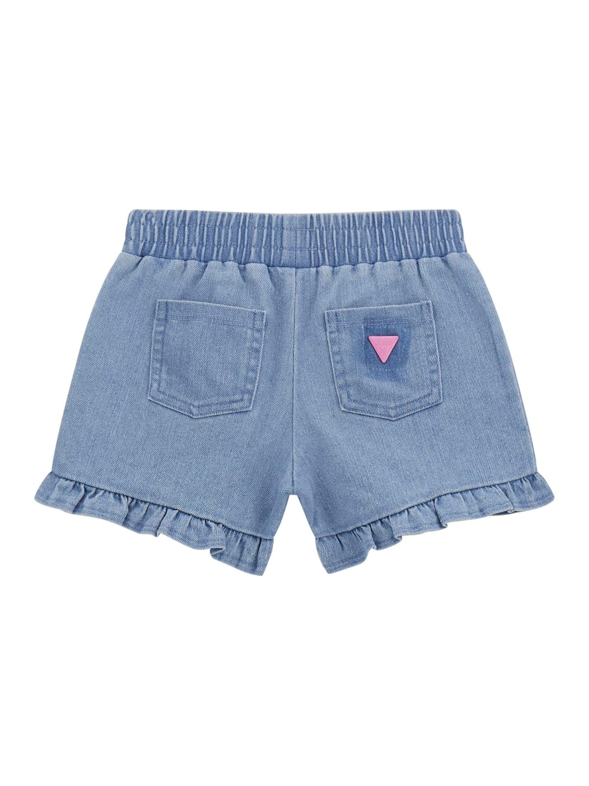 GUESS Pantalone Corto per Bambine e Ragazze Blu Cielo 4 Anni (104cm)