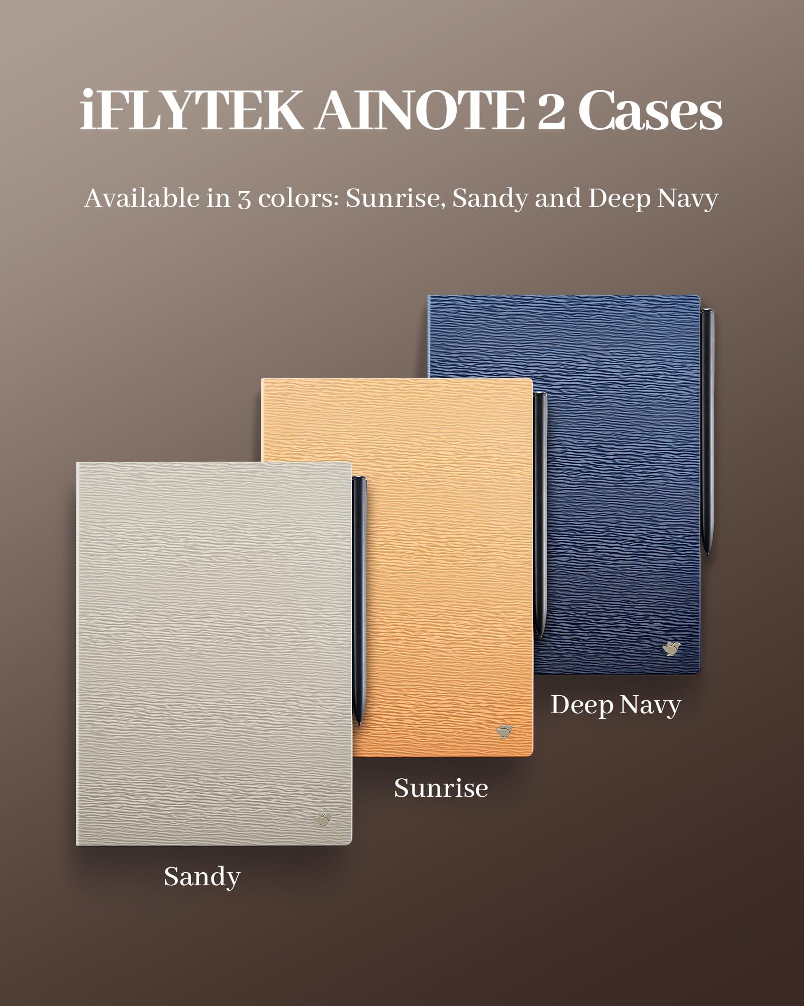 iFLYTEK AINOTE 2 - Custodia a libro per tablet da 10,7", in pelle sintetica di alta qualità, sottile e leggera, resistente all'acqua e alla polvere