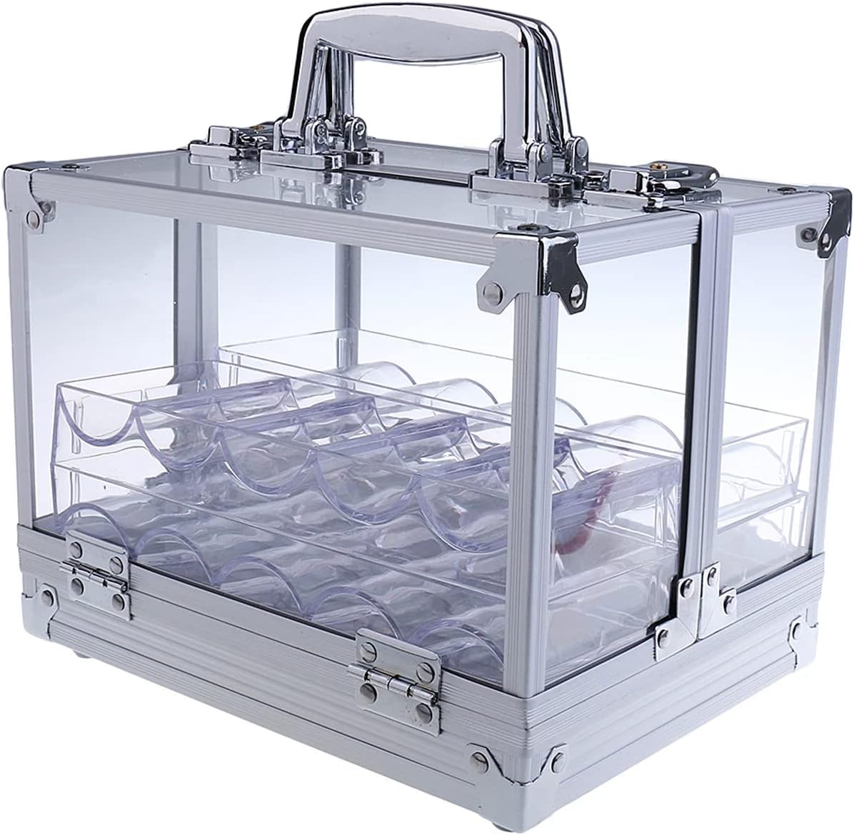 N/A Acrylic Chip Case 600 Count Chip CarrierIncludes 6