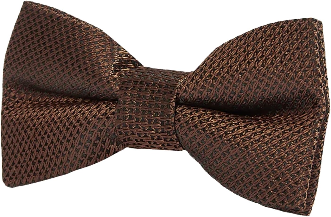 Boys Textured Jacquard Bow Tie - Pre-Tied with Adjustable Clip Strap for Formal Events