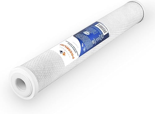 Miniatura 6 de Premium Aquaboon 20 x 2.5 pulgadas 5 micras  Cartucho universal de coco para todo el hogar  Reemplazo del filtro de agua de carbono para toda la