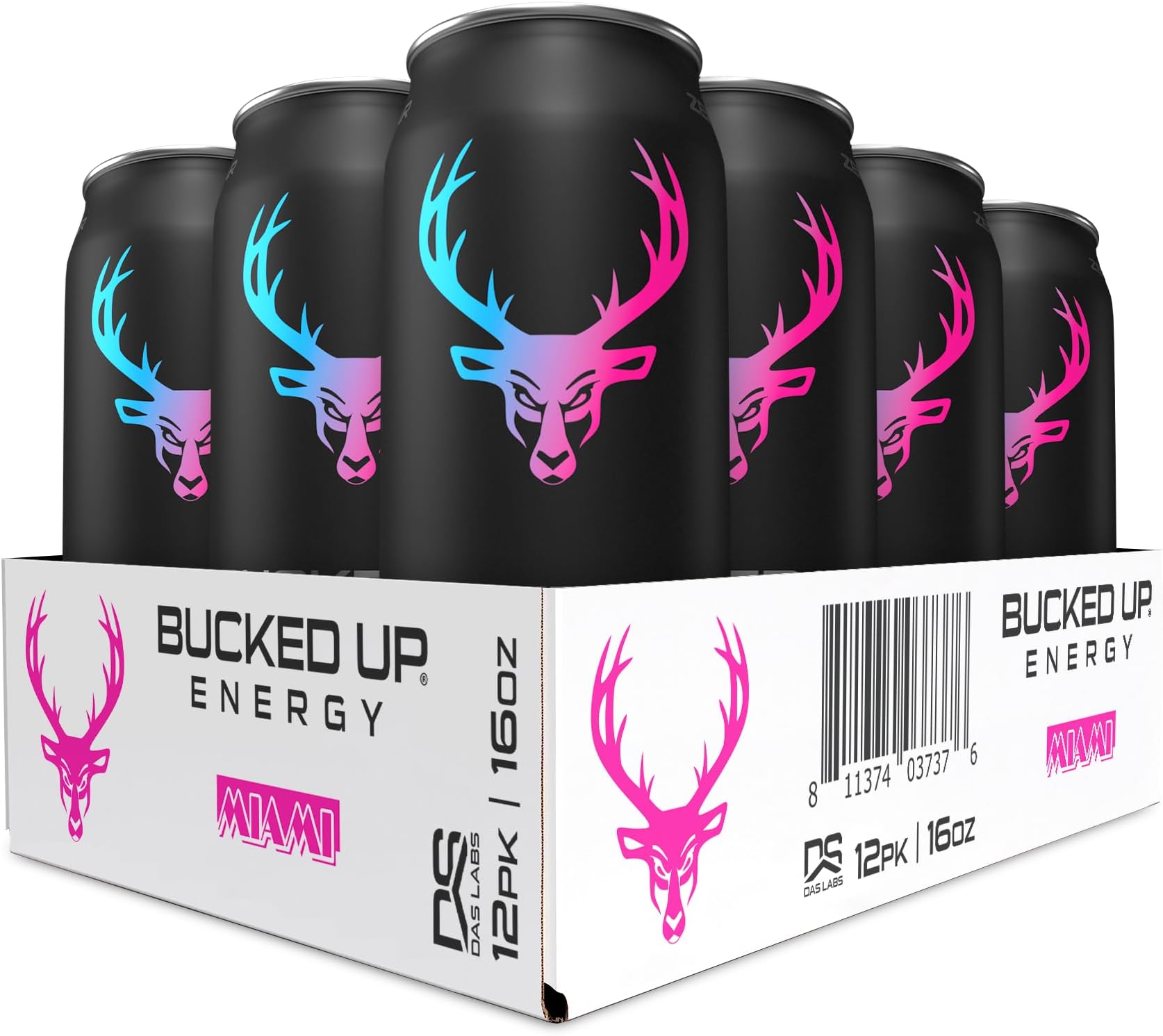 Bucked Up Energy Drink 300mg (Miami) (12 CT)