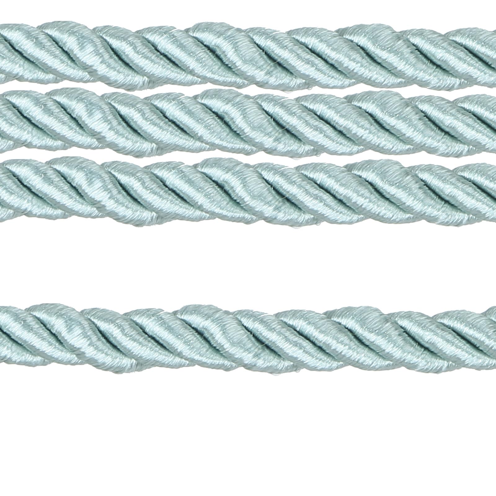 Cordón trenzado beige de 7mm para confeccionar alzapaños de cortina elegantes en tu salón