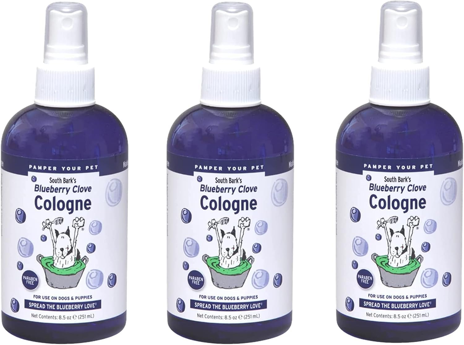 South Bark's Blueberry Clove Pet Cologne, 8.5 oz