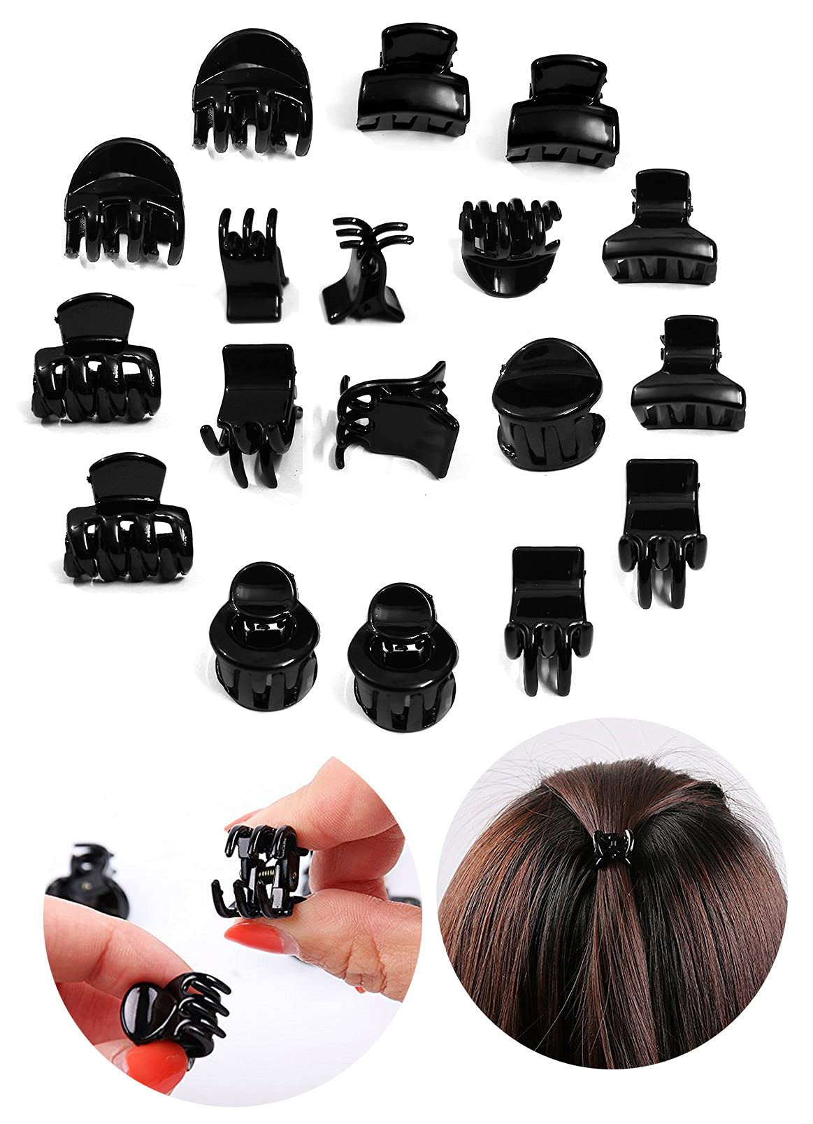 BHARATGAURAV - Hair Accessories Small Size Butterfly Hair clutch for women - Set of 32, Black (B08WHKXQ2J) Amazon Price History, Amazon Price Tracker