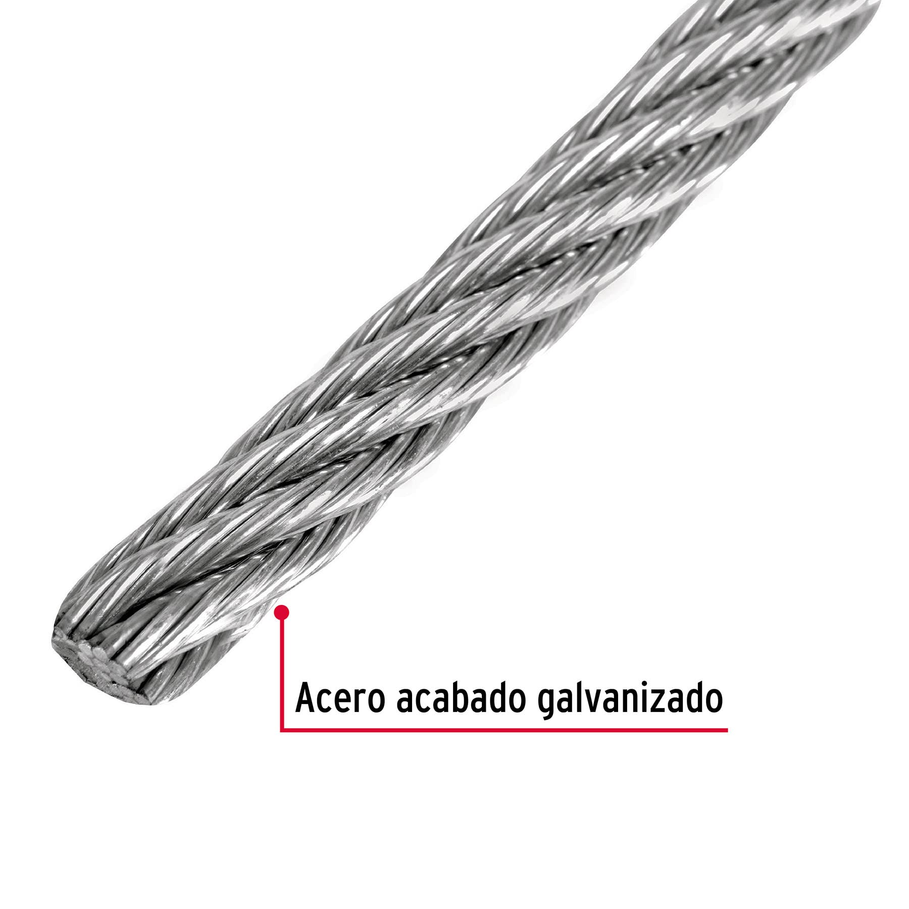 Fiero Stainless Steel Wire, 1/8 inch, Silver, 300 m, CAB-1/8F3