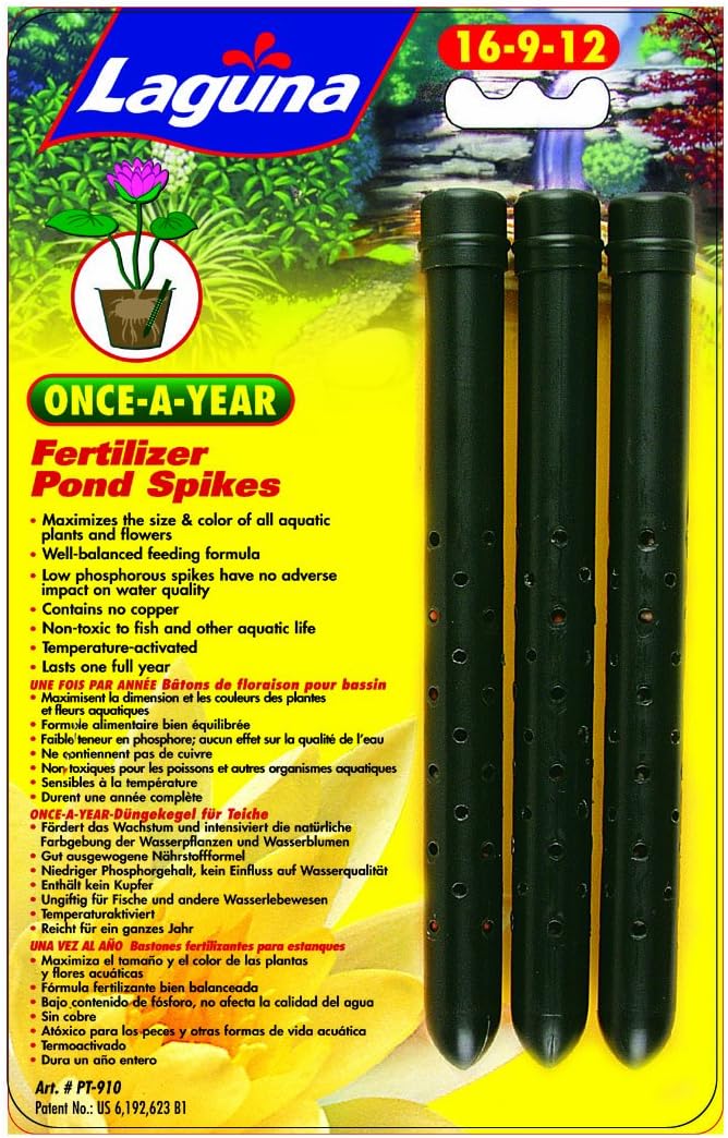 Laguna Once-A-Year Fertilizer Spike, Aquatic Plant - 3-Pack