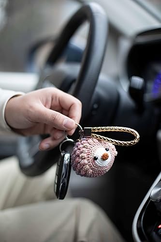 Miniatura 8 de A CENTER Muñeca de lana tejida hecha a mano, linda muñeca de ganchillo, regalos especiales utilizados para llavecochebolsabolso colgante (estilo