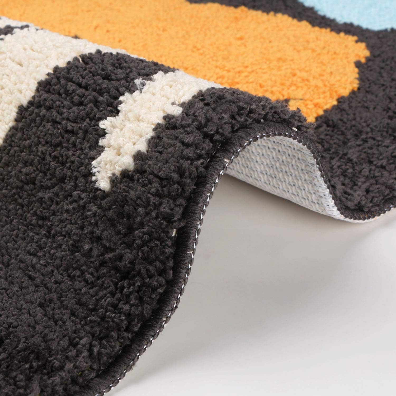 Hi Space Cat Bathroom Rugs Mat 31.5x19.7IN Bath Mat for Bathroom Non Slip Machine Washable Soft Absorbent Cute Bath Rug Plush Bath Carpet for Tub Shower Sink Fluffy Entryway Doormat