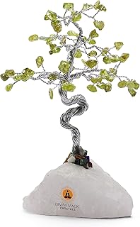 Divine Magic Árbol de Cristal para decoración del hogar | Hecho a Mano Regalos Activa 7 Chakra trae alegría, Prosperidad y éxito