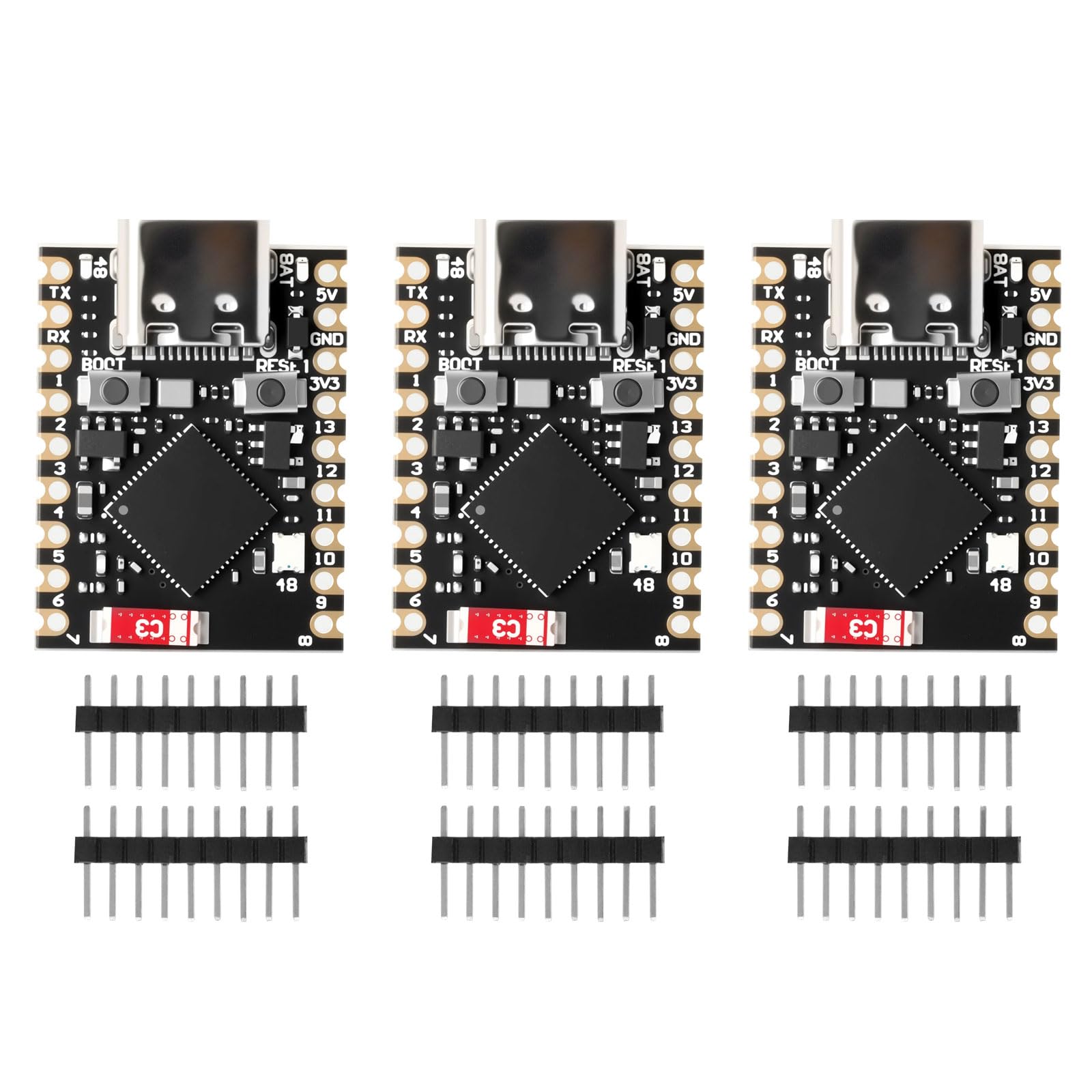 ESP32-S3 - Mini scheda di sviluppo WiFi Bluetooth IoT con processore Dual Core 160 MHz Running Frequency Development Board ard, 2,4 GHz Wi-Fi Mini scheda madre (3 pezzi)