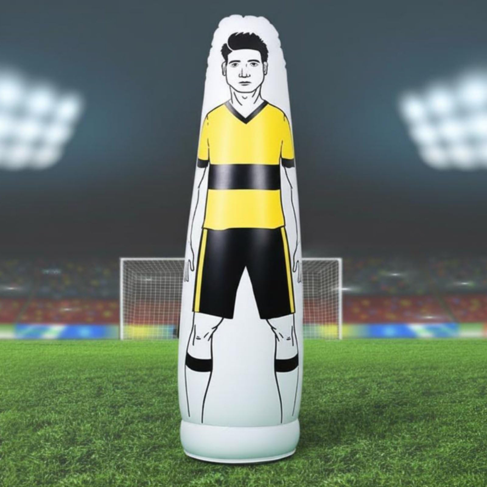 Manichino Gonfiabile da Calcio Portatile Muro Umano Gonfiabile Impermeabile Simulatore da Allenamento Calcio per Allenatori