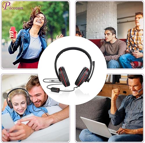 Miniatura 7 de Picozon Auriculares para juegos con micrófono para PS5 PS4 Nintendo Switch Playstation 4 Playstation 5 Playstation Vita Mac laptop tableta