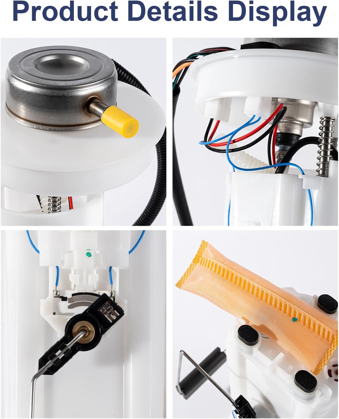Electric Fuel Pump Module Assembly Compatible with 2000-2004 Dodge Dakota Gas 2.5L 3.7L 3.9L V8 4.7L 5.9L 24 Gal. Replace E7128MN E7185M VANBOL0132 with O-ring Crew Cab Pickup