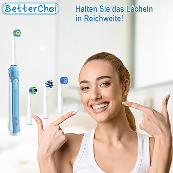 Oral B Compatible Toothbrush Heads, Pack of 4 Precision Clean, 4 Cross Clean,4 3D Whitening Clean and 4 Sensitive Clean, Replacement Brush Heads for Most Braun Oral B Electric Toothbrush.
