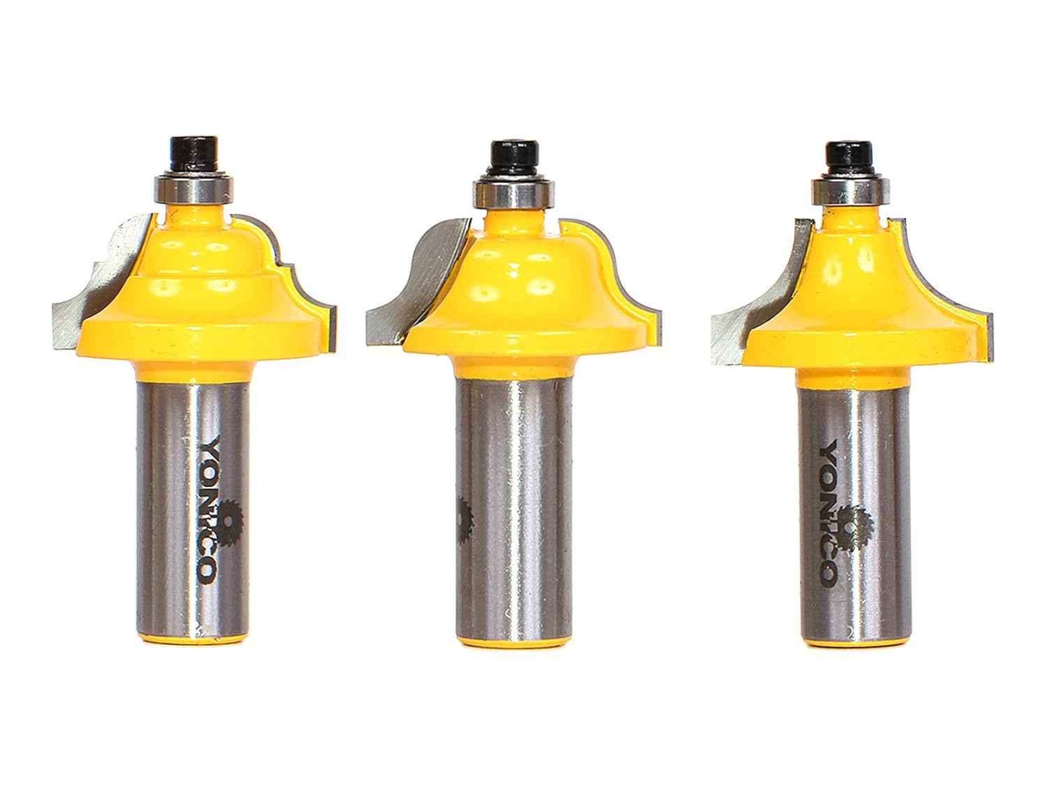 YONICO Edge Forming Router Bits Set 3 Bit 9/16-Inch 1/2-Inch Shank 13322