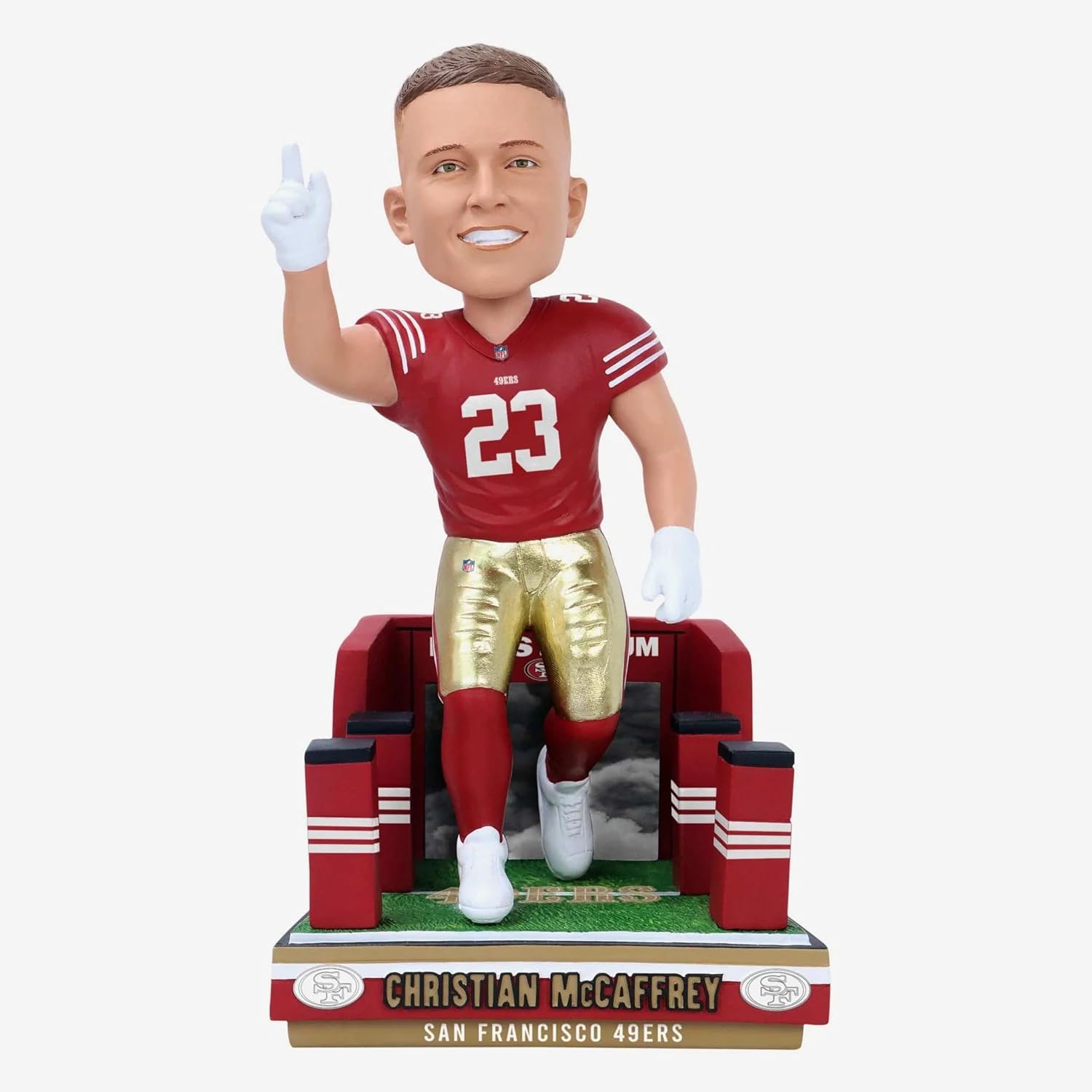 Christian McCaffrey San Francisco 49ers 2024 Tunnel Entrance Bobblehead NFL
