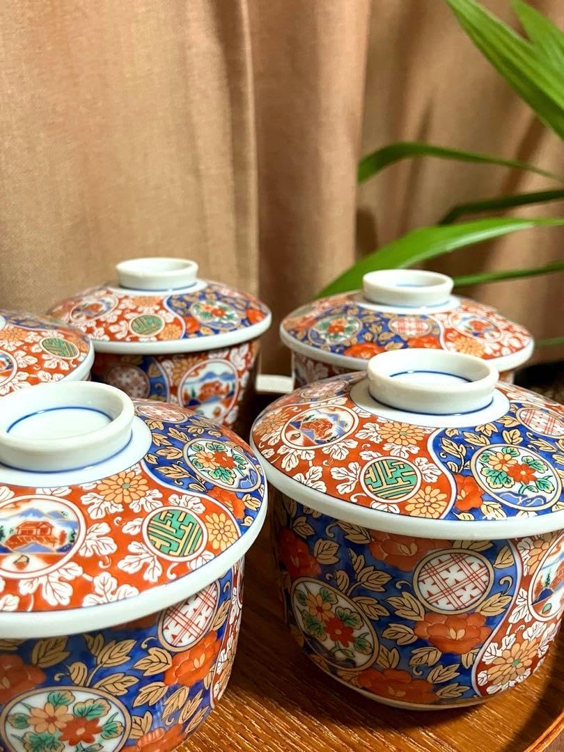 古伊万里、染付、青金彩華皿赤絵 明治時代 古伊万里 錦手 金