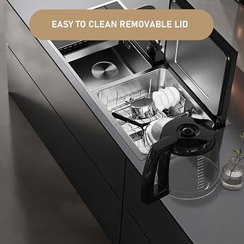 14-Cups Coffee Carafe Replacement Pot Compatible with Cuisinart Coffee Machine DCC-2200RC, DCC-2200, DCC-3200, DCC-3200P1, DCC-3200FR, DCC-3200CPAMZ, DCC-2600, DCC-2800,DCC-1800FR, CBC-7400 CBC-7000PC