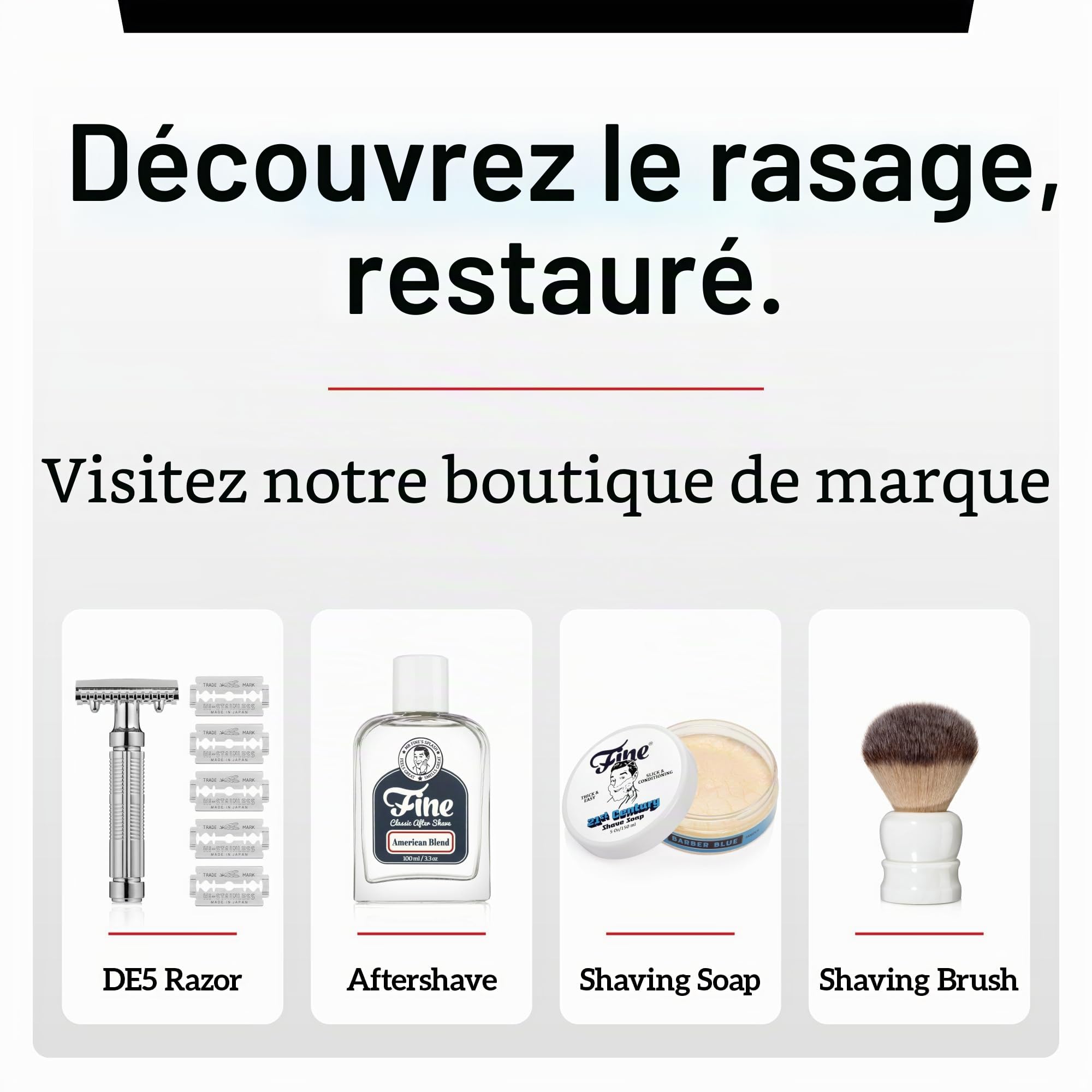 Fin Accoutrements Bol barbe, rouge – 350 ml