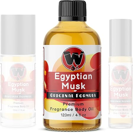 Amazon.com: WagsMarket - The Egyptian Musk Factory™ - Aceite de almizcle  egipcio, para botella de vidrio de 1 oz : Salud y Hogar