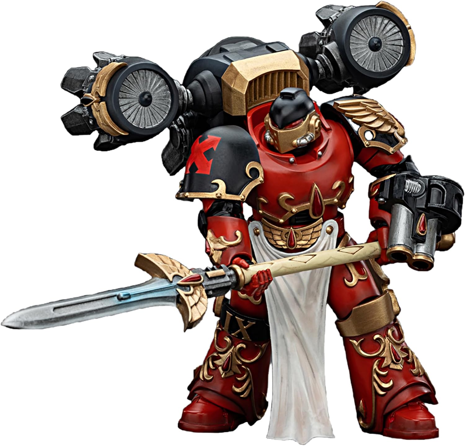 JOYTOY Warhammer 40K 1/18 Action Figures Legio Blood Angels Dawnbreaker Cohort 3PCS Collectible Model 4.8Inch Action Figure