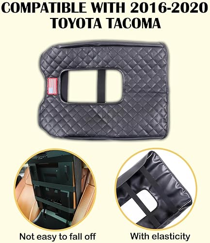 Vista 25 de CHEAYAR Kit de funda para reposabrazos de consola central, cojín para reposabrazos de consola personalizado, para Toyota Tundra 2014-2020, protector