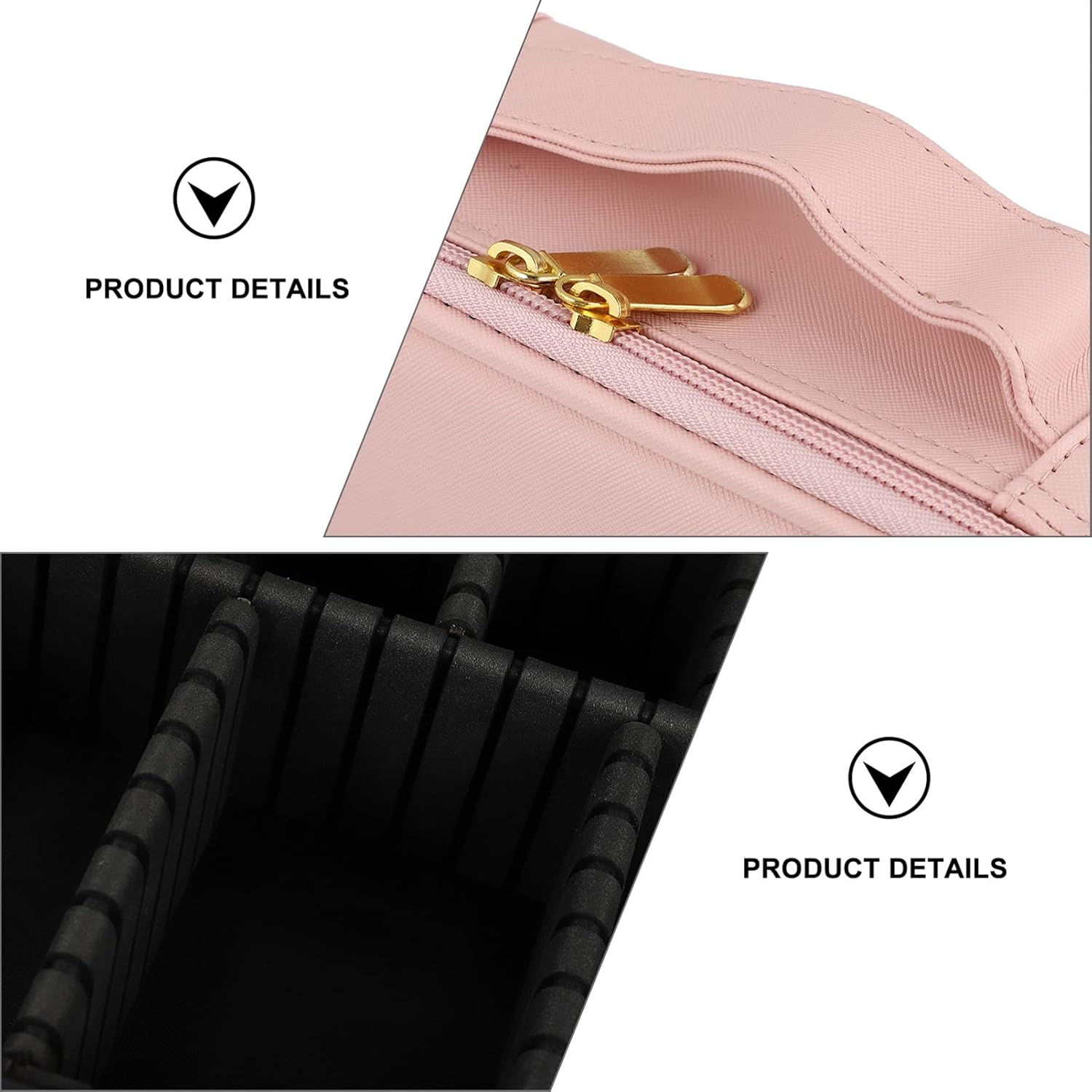 DOITOOL 1pc Makeup Tool Pouch for Cosmetic Storage Capacity Makeup Brush Container for Women Pu