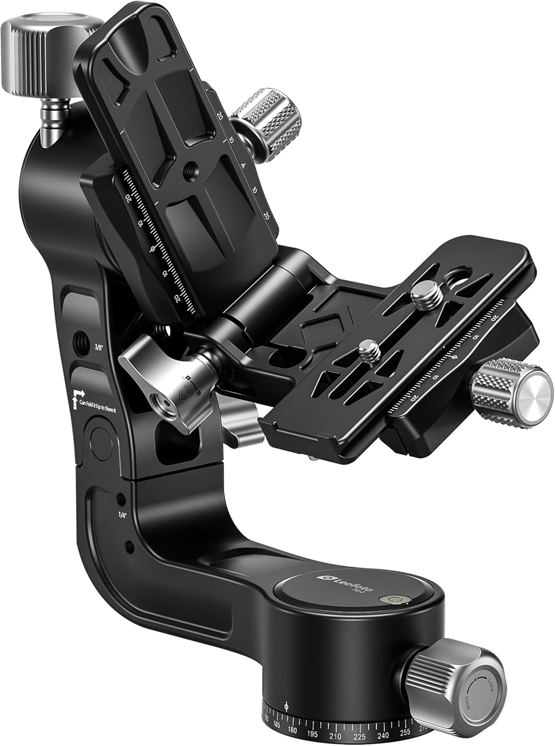 Precision Gimbal Tripod Head for Camera Stability