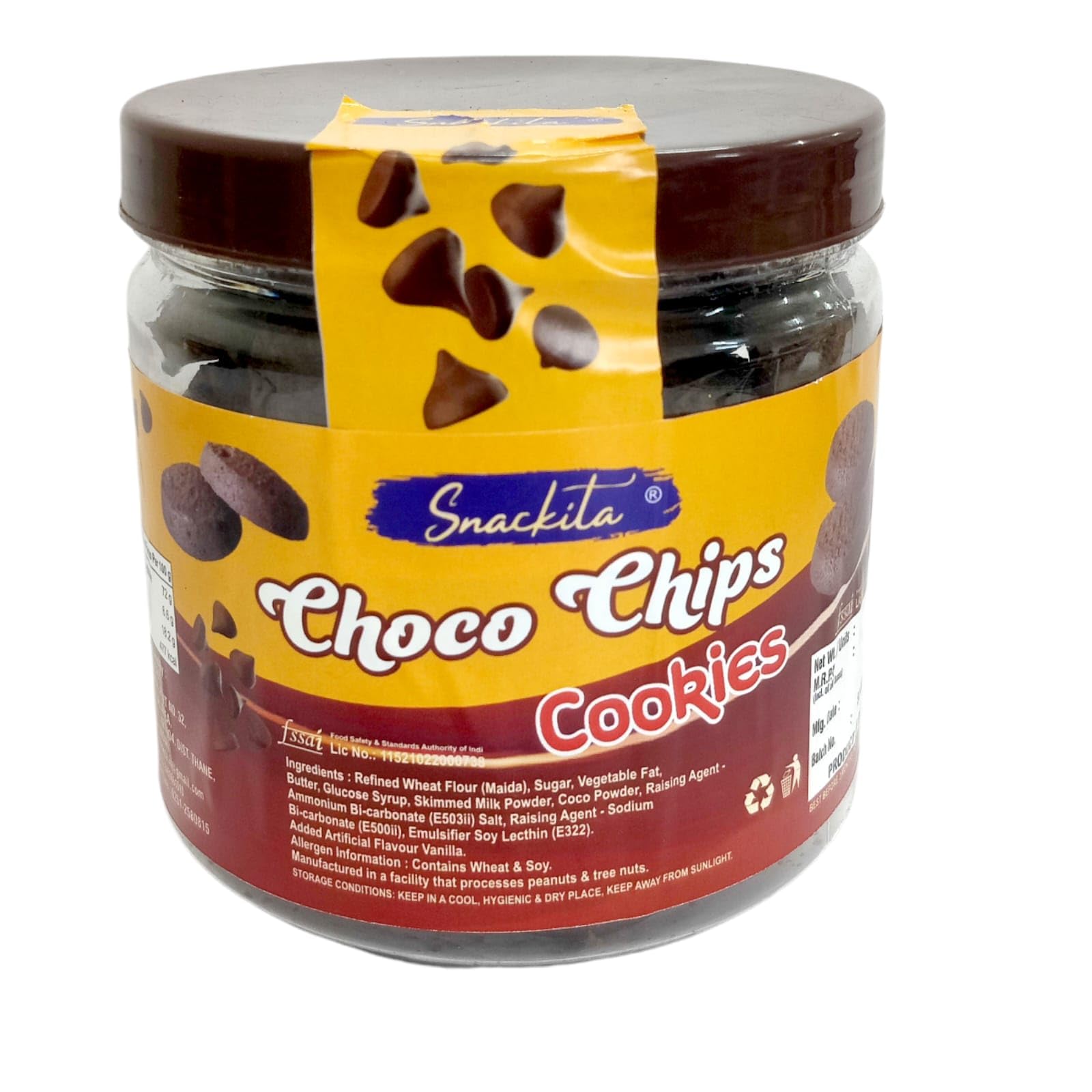 Snackita Chocochips Cookies - 200gm | Chocochips Cookies Gift | Corporate Gifting