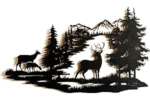 Remenna Metal Deer Wall Decor: A Touch of Nature for Your Abode