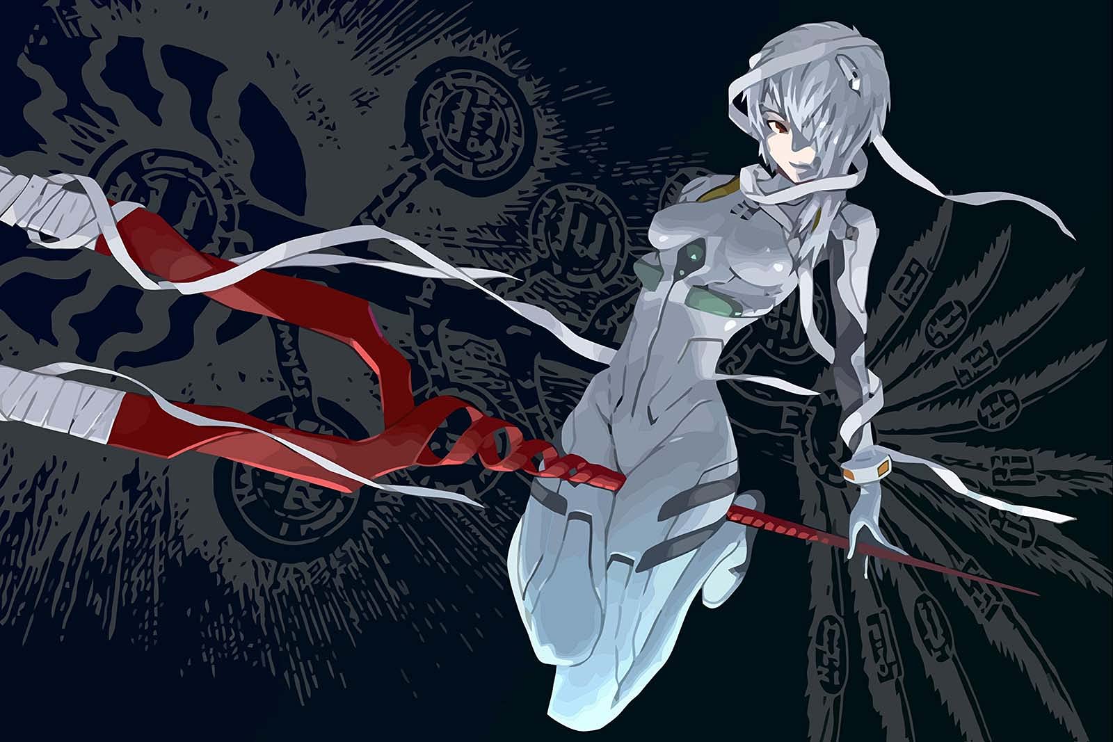 FUjx Evangelion Anime Poster,Anime High-Definition Mural,Anime Portraits Mural,Art Wall Home Decorat