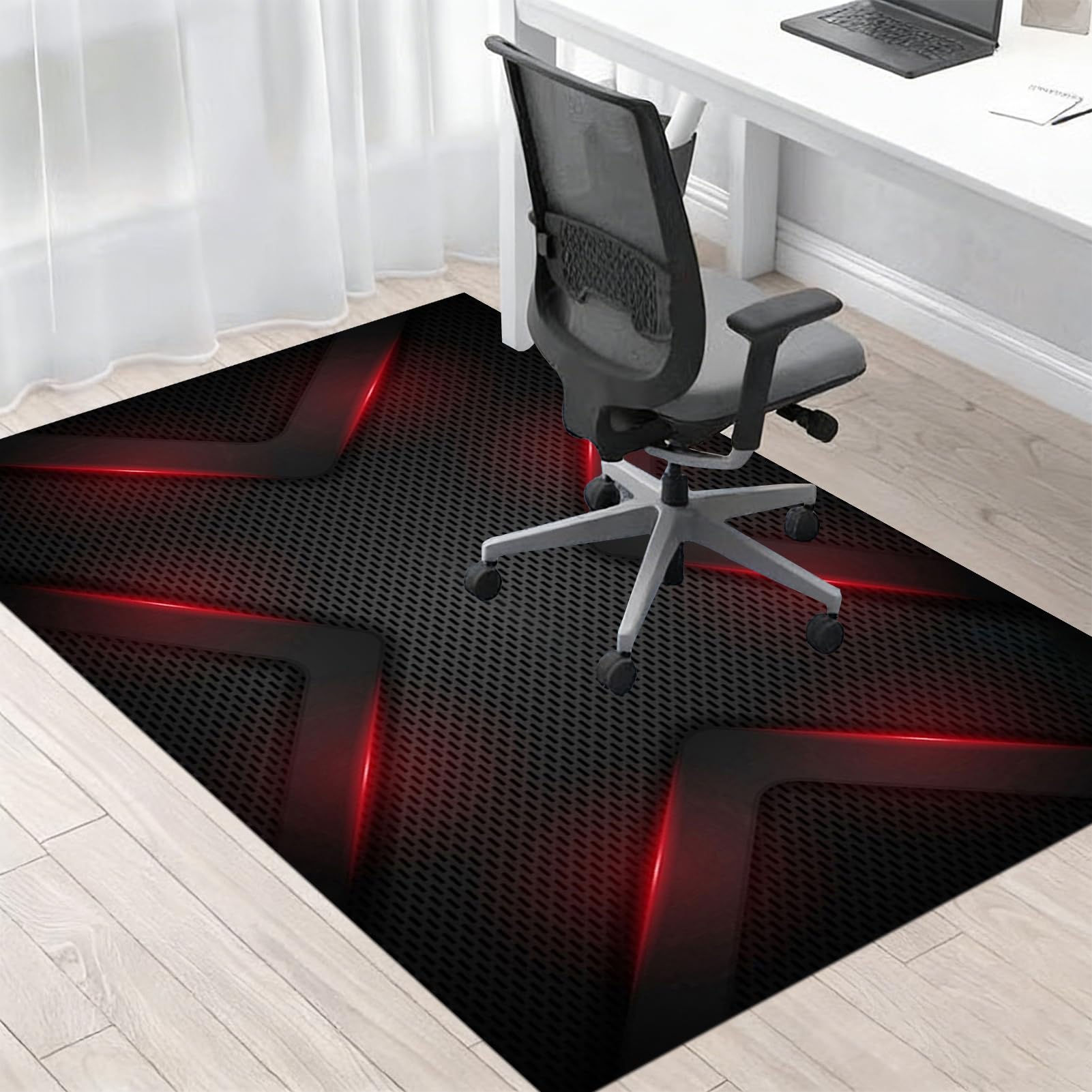 Tapis de Chaise Gaming Tapis Protège-Sol Bureau Antidérapant 90 x 120 cm
